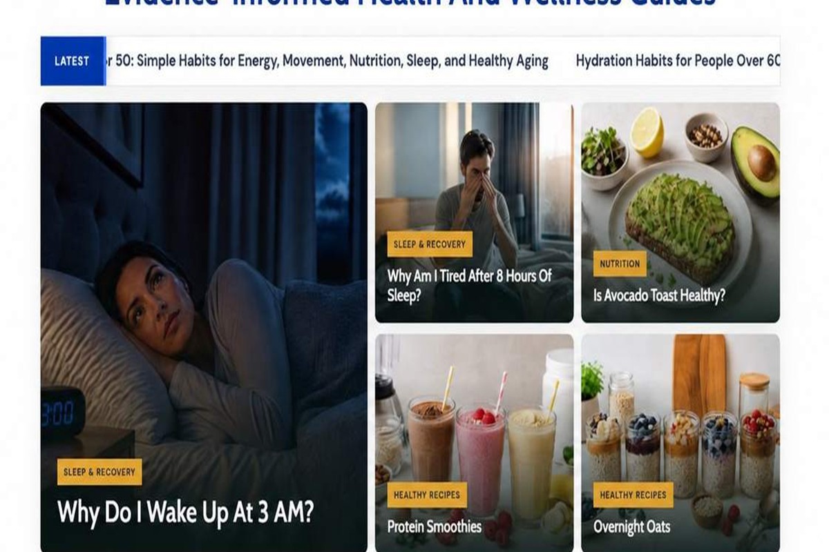 Health Proof Digest web sitesi arayüz detayı 3